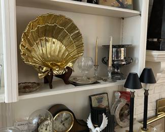 Large solid brass 1980 sea shell