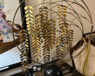 Brass tree of life sculpture