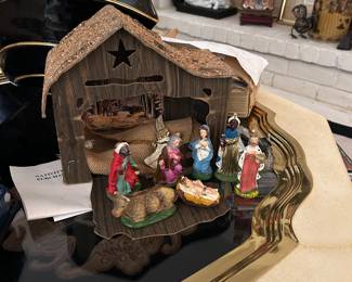 Vintage nativity set