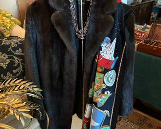 Mink fur coat