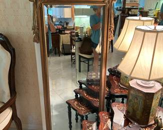 French design gold mirror
