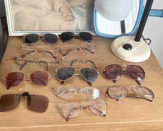 Vintage glasses and sunglasses