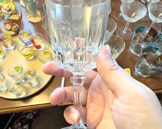 Crystal glasses- set of 8