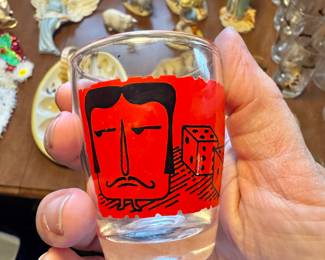 Vintage set of 3 Anchor Hocking shot glasses