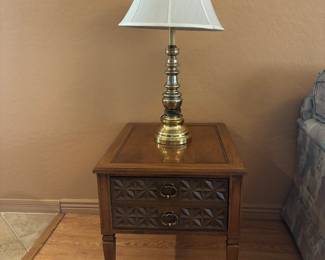 Walnut MCM Side Table