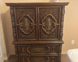 Vintage Barwick Brutalist Cabinet, full set