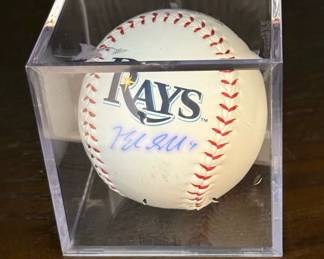 Signed RAYS Baseball