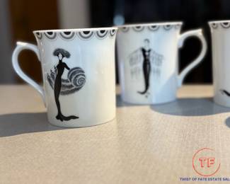 ERTE Coffee Mugs by Seymour Mann
