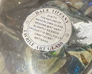 DALE TIFFANY Favrile Art Glass