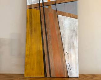 Original Oil on Board "Autobahn" by DAVID RULE