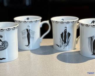 ERTE Coffee Mugs by Seymour Mann
