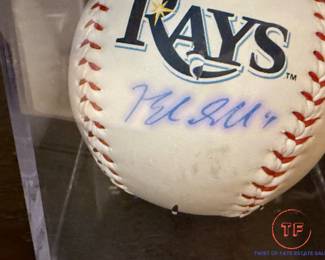 Signed RAYS Baseball