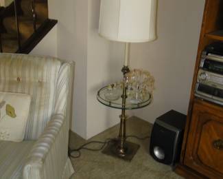 This is the thrice lamp. 1) Floor lamp 2) Accent lamp 3) Table lamp with glass top