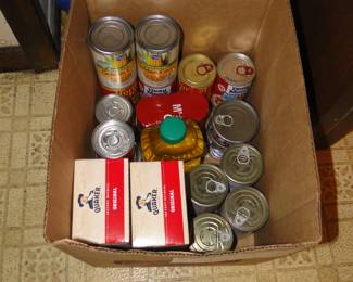 Pantry items, and canned goods