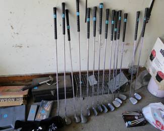 FORE!!!  Clubs galore!