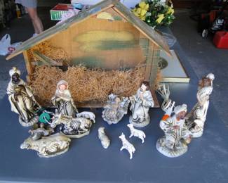 Vintage Nativity Set