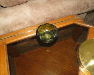 Green free formed vase