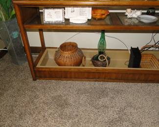 This is the most amazing sofa table, or entrance table that can also hold plants too
