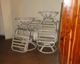 Patio chairs and we do have the cushions for them too