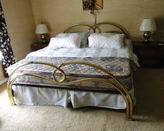 Brass King sized bed