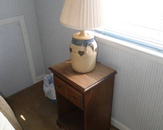 Table lamp and small side table