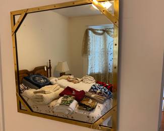 Mid century Italian mirror. 