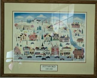 Framed Pittsford Artwork