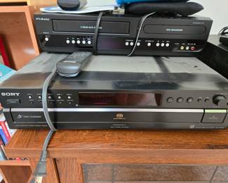 SONY 5 Disc CD Changer & Funai VHS/DVD Recorder