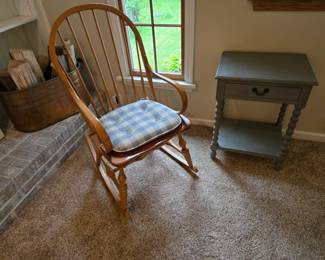Side Table and Rocking Chair