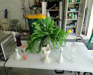 More faux florals and some great small vases too