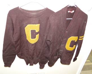 FIRE UP CHIPS!!  His and Her Varsity sweaters, color in photo not true to form