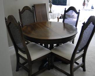 Very nice solid wood table and chairs