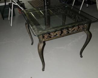 Stylish glass topped table