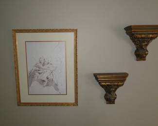 We have some of this and some of that wall art decor, all of which is high quality and high end