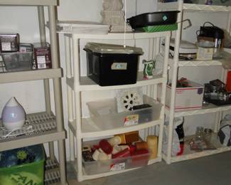 A wide variety of wonderful items, including a tub of candles