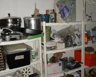 The plastic shelves are also for sale too