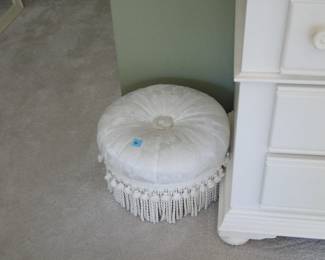 Small round footstool
