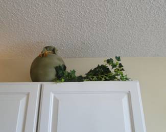 Up on the cabinet now, but not for long