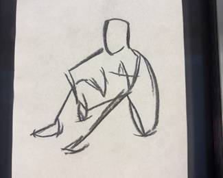 Charcoal sketch 7.25”w 8.75” t  $40.00