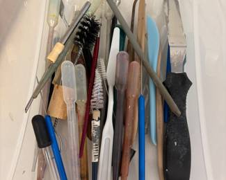 Various art supplies