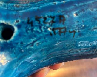 Bitossi Giant Bull, Italy signed and #’d
$375.00 as is repair to horn. Range in price $550 to $900