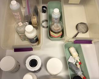 Various art supplies