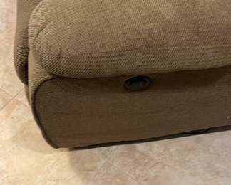 Sage color electric recliner sofa 
84 L 37 T 35 D
$400.00