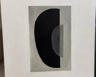 Geometric Greys  24”w 30” t. $150.00