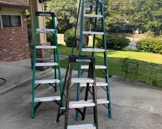 Werner fiberglass ladders $50, $70, & $90 