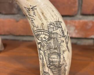 Scrimshaw Sperm Whale tooth. “Ship Starbuck” $ 70.00