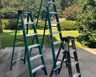Werner fiberglass ladders $50, $70, & $90 