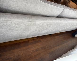 Grey (Hickory Chair Furniture Co) 9’ sofa
110”L 32”d 30”t.  $3,000.00