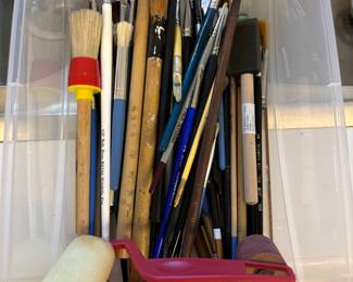 Various art supplies