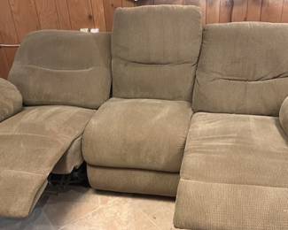 Sage color electric recliner sofa 
84 L 37 T 35 D
$400.00